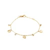 Bracelet femme fantaisie porte-bonheurs plaqué or Maison de la Bijouterie UW3UZUZV