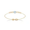 Bracelet femme fantaisie pierre bleue plaqué or Maison de la Bijouterie UW3WUYZV