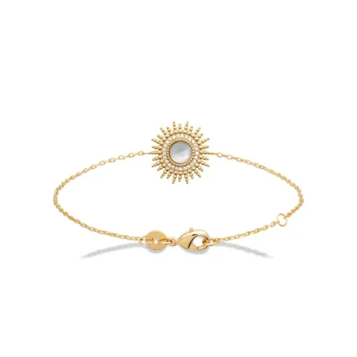 Bracelet femme fantaisie nacre plaqué or Maison de la Bijouterie UW3330ZV