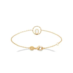Bracelet femme fantaisie pierre de lune plaqué or Maison de la Bijouterie UW33Y3ZV