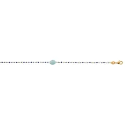 Bracelet femme fantaisie amazonite plaqué or Maison de la Bijouterie UW3Y4YZV