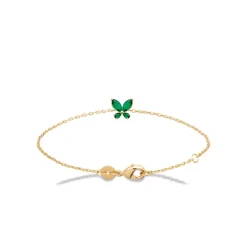 Bracelet femme fantaisie oxyde verte plaqué or Maison de la Bijouterie UW3VV4ZV