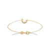 Bracelet femme fantaisie croissant de lune plaqué or Maison de la Bijouterie UW36W6ZV