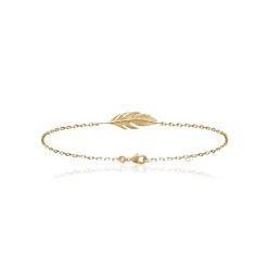 Bracelet Femme fantaisie plume plaqué or Maison de la Bijouterie UYZ353ZV