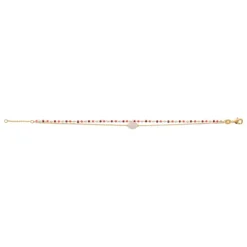 Bracelet femme fantaisie quartz rose plaqué or Maison de la Bijouterie UW3Y3WZV