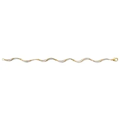 Bracelet femme fantaisie oxydes de zirconium plaqué or Maison de la Bijouterie YU006YZV