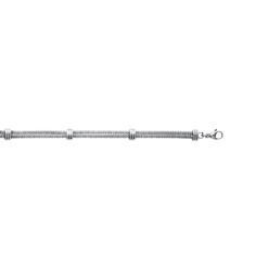 Bracelet femme fantaisie acier argent Maison de la Bijouterie 3Z055VZU