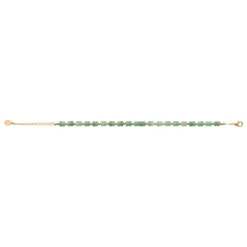 Bracelet femme fantaisie quartzite vert plaqué or Maison de la Bijouterie UW34Y5ZV