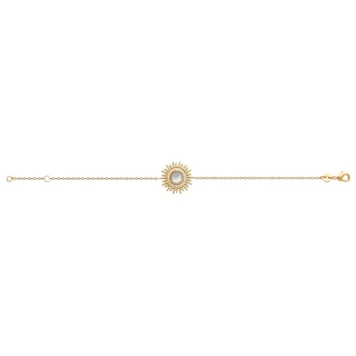 Bracelet femme fantaisie nacre plaqué or Maison de la Bijouterie UW3330ZV