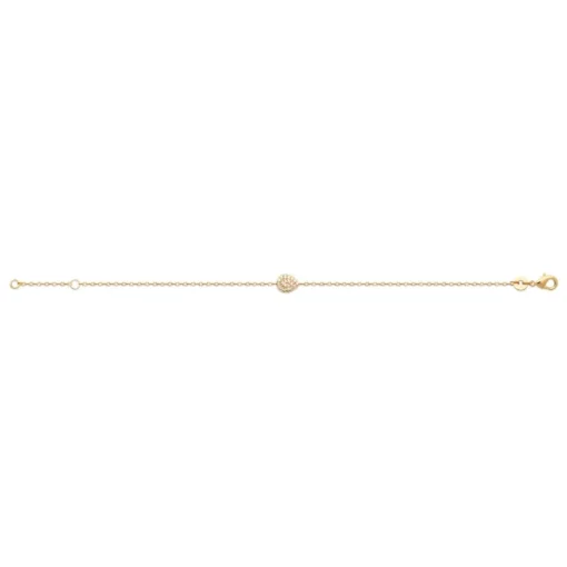 Bracelet femme fantaisie oxyde de zirconium plaqué or Maison de la Bijouterie UW3Y66ZV