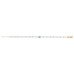 Bracelet femme fantaisie amazonite plaqué or Maison de la Bijouterie UW3Y4YZV