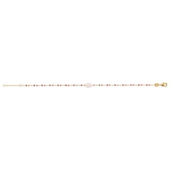 Bracelet femme fantaisie quartz rose plaqué or Maison de la Bijouterie UW3Y3VZV