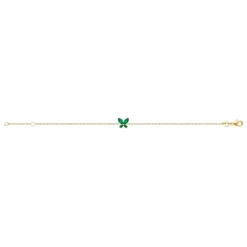Bracelet femme fantaisie oxyde verte plaqué or Maison de la Bijouterie UW3VV4ZV