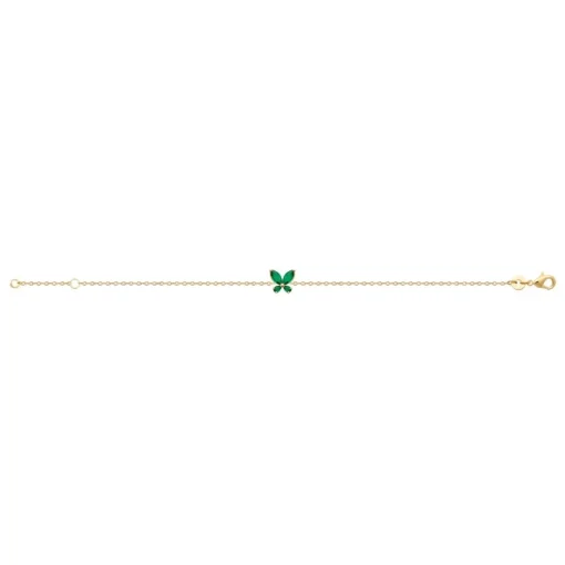 Bracelet femme fantaisie oxyde verte plaqué or Maison de la Bijouterie UW3VV4ZV