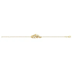 Bracelet femme fantaisie feuille plaqué or Maison de la Bijouterie UYY03YZV