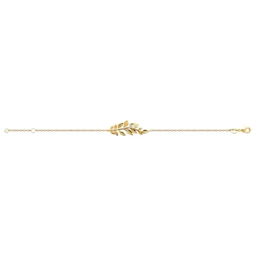 Bracelet femme fantaisie feuille plaqué or Maison de la Bijouterie UYY03YZV