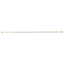Bracelet femme fantaisie perles blanches plaqué or Maison de la Bijouterie UW3430ZV