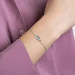 Bracelet Femme fantaisie oxyde de zirconium Argent Maison de la Bijouterie VWZW34ZV