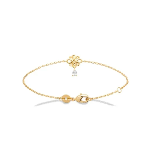 Bracelet femme fleur plaqué or Maison de la Bijouterie UW4050ZV