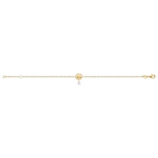 Bracelet femme fleur plaqué or Maison de la Bijouterie UW4050ZV