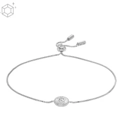Bracelet Femme Fossil Bijoux Texture Circle - JFS00616040 Acier Argent