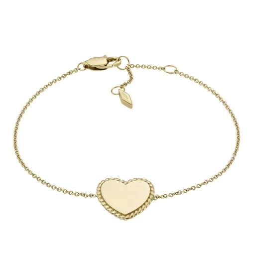 Bracelet Femme Fossil Bijoux Engravables - JF04361710 Acier Doré