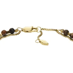 Bracelet Femme Fossil Bijoux - JF04683710 - Acier,Laiton Doré,Marron
