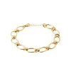 Bracelet femme grosse maille fantaisie plaqué or Maison de la Bijouterie UYZUUZZV