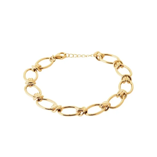Bracelet femme grosse maille fantaisie plaqué or Maison de la Bijouterie UYZUUZZV