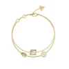 Bracelet Femme Guess Bijoux 4G Light JUBB05237JWYGS Acier Doré