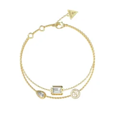 Bracelet Femme Guess Bijoux 4G Light JUBB05237JWYGS Acier Doré