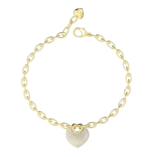 Bracelet Femme Guess Bijoux Crazy In Love JUBB05214JWYGS Acier Doré