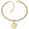 Bracelet Femme Guess Bijoux - FINE HEART JUBB01422JWYGS Acier Doré