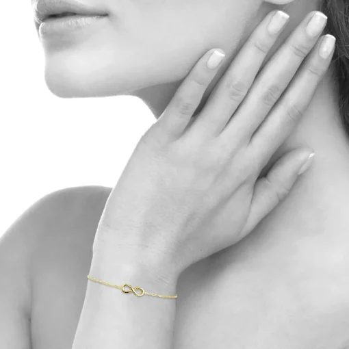 Bracelet Femme infinity plaqué or Maison de la Bijouterie UYZYU3ZV
