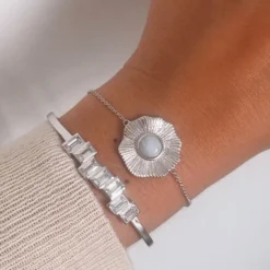 Bracelet Femme Kosma Paris Flora - Argent Blanc