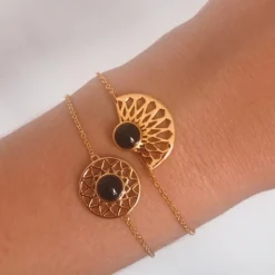 Bracelet Femme Kosma Paris Inca - doré noir