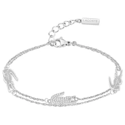 Bracelet Femme Lacoste Crocodile - 2040471 Acier Argent