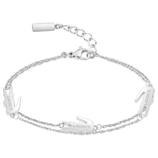 Bracelet Femme Lacoste Crocodile - 2040471 Acier Argent