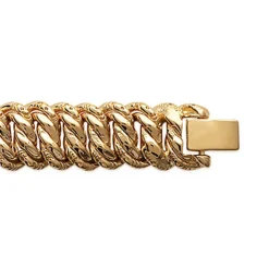 Bracelet femme maille américaine plaqué or - YZYYY0ZU