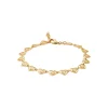 Bracelet femme maille cœur fantaisie plaqué or Maison de la Bijouterie YUZ00VZV