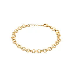 Bracelet femme maille ronds fantaisie plaqué or Maison de la Bijouterie YUZ0ZWZV