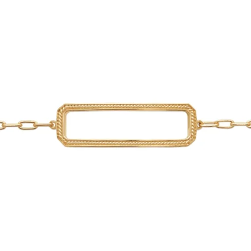 Bracelet femme maillon rectangulaire Maison de la Bijouterie UYZVUZZV