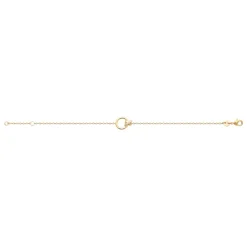 Bracelet femme maillon rond oxydes plaqué or Maison de la Bijouterie UW3UZVZV