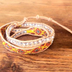Bracelet Femme MYC-Paris - 3EB012 Cuir Métal Jaune