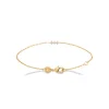Bracelet femme oxyde de zirconium plaqué or Maison de la Bijouterie UW3W65ZV