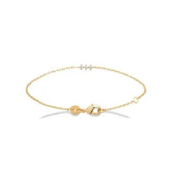 Bracelet femme oxyde de zirconium plaqué or Maison de la Bijouterie UW3W65ZV