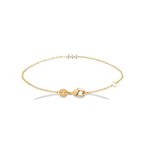 Bracelet femme oxyde de zirconium plaqué or Maison de la Bijouterie UW3W65ZV