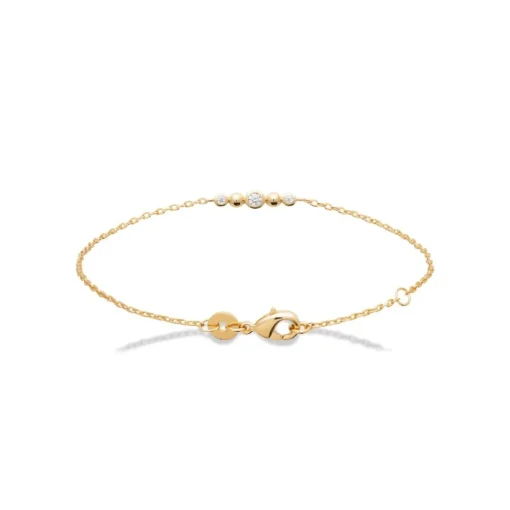 Bracelet femme oxyde de zirconium plaqué or Maison de la Bijouterie UW3W40ZV
