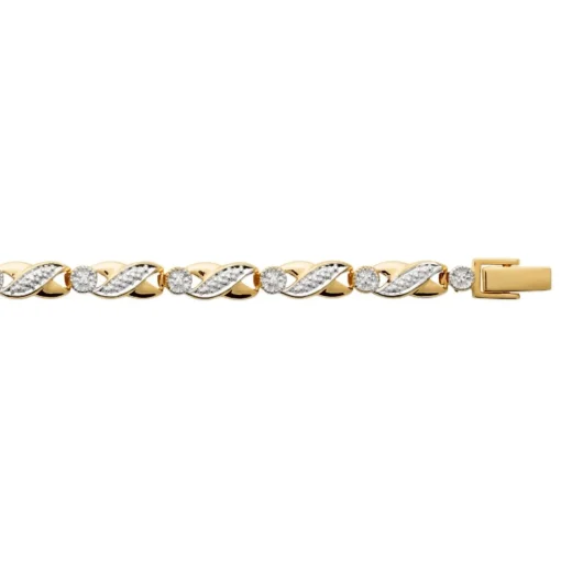 Bracelet femme oxyde de zirconium plaqué or Maison de la Bijouterie UW0W0VZU