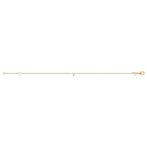 Bracelet femme oxyde de zirconium plaqué or Maison de la Bijouterie UW3W6WZV